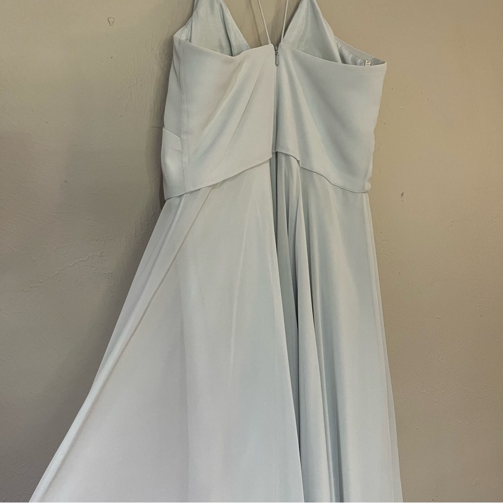 Jenny Yoo BHLDN Inesse Bridesmaid Maxi Dress in aqua Size 4 - Picture 8 of 9